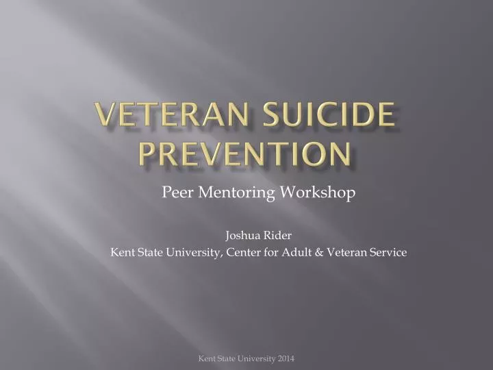 veteran suicide prevention