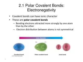 2.1 Polar Covalent Bonds: Electronegativity