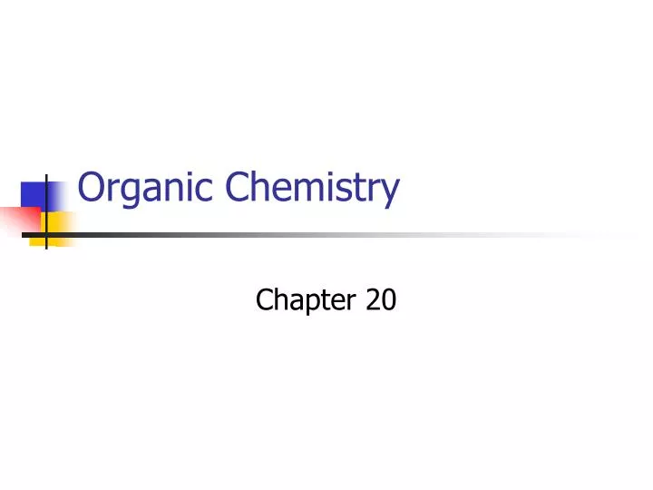 organic chemistry