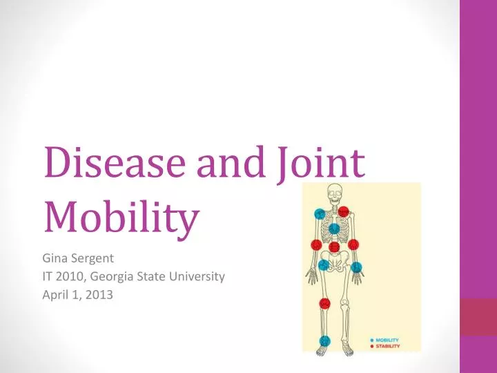 disease and joint mobility