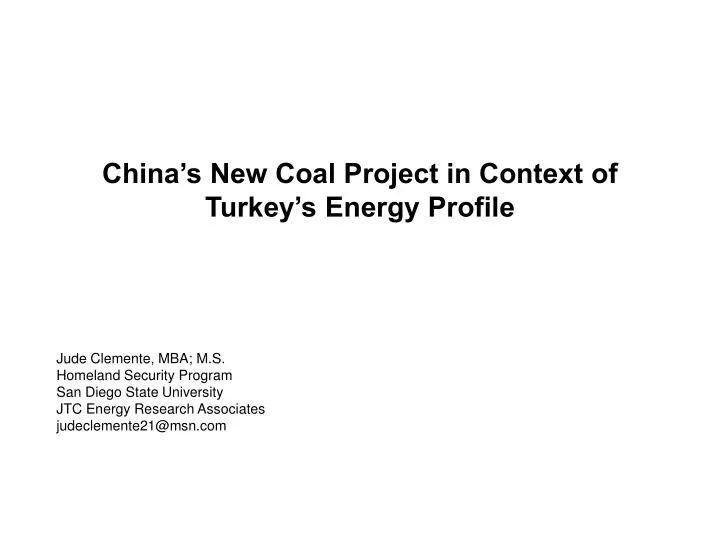 china s new coal project in context of turkey s energy profile