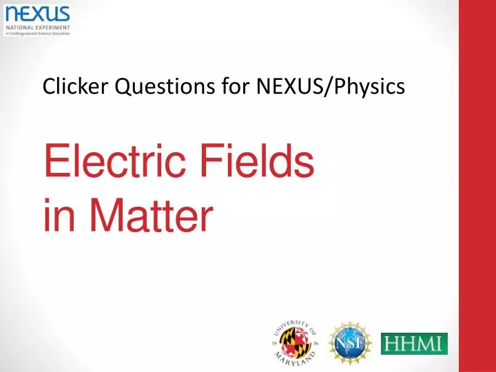 electric fields in matter