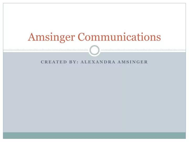 amsinger communications