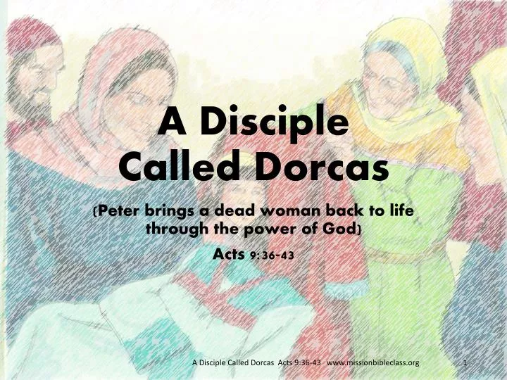a disciple called dorcas