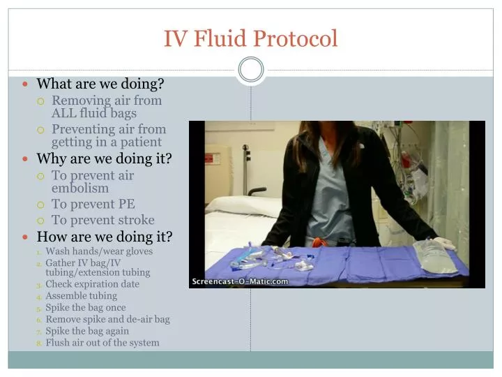 iv fluid protocol