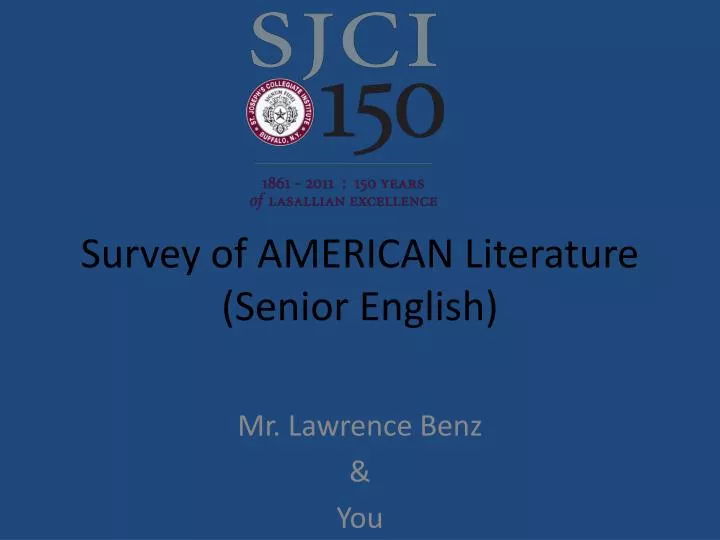 survey of american literature senior english
