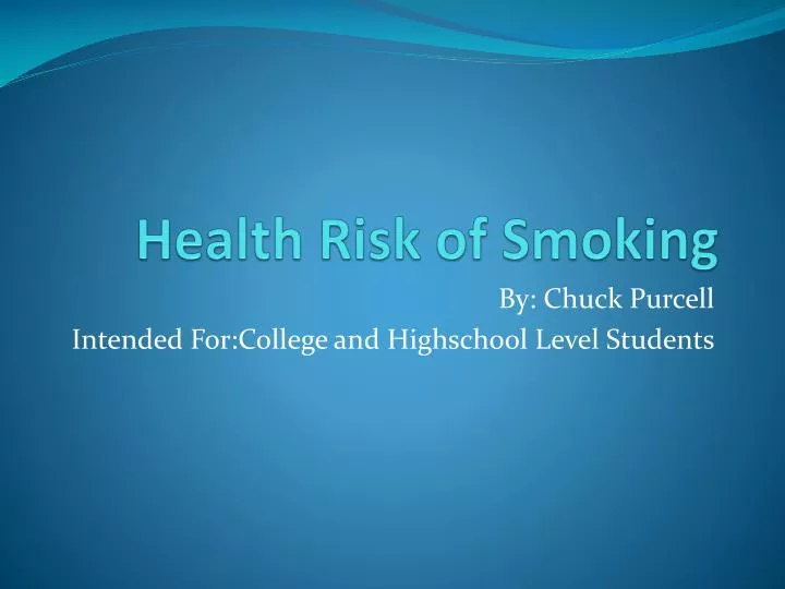 health risk of smoking