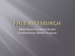 FHLB Pittsburgh