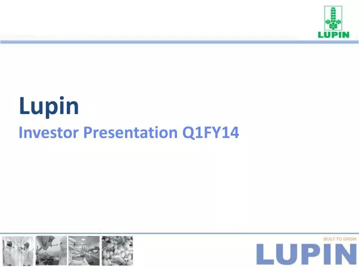 lupin investor presentation q1fy14
