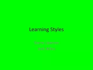 Learning Styles