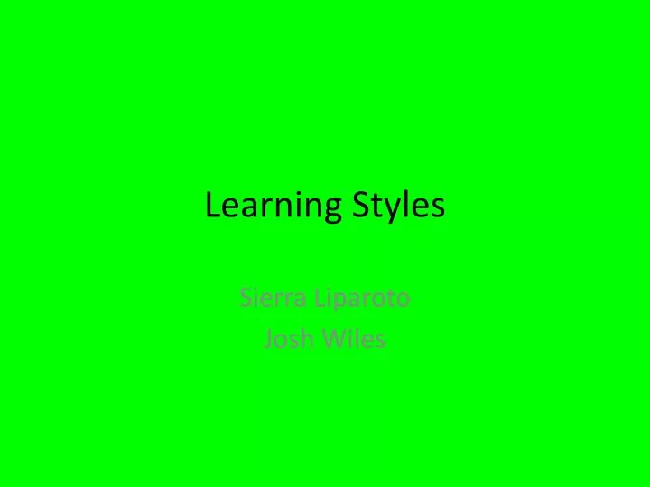 learning styles