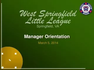 Manager Orientation
