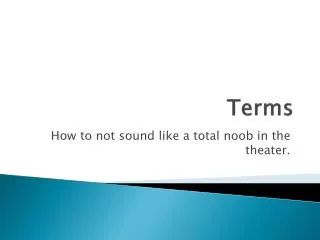 Terms