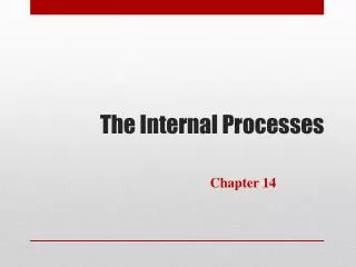 The Internal Processes
