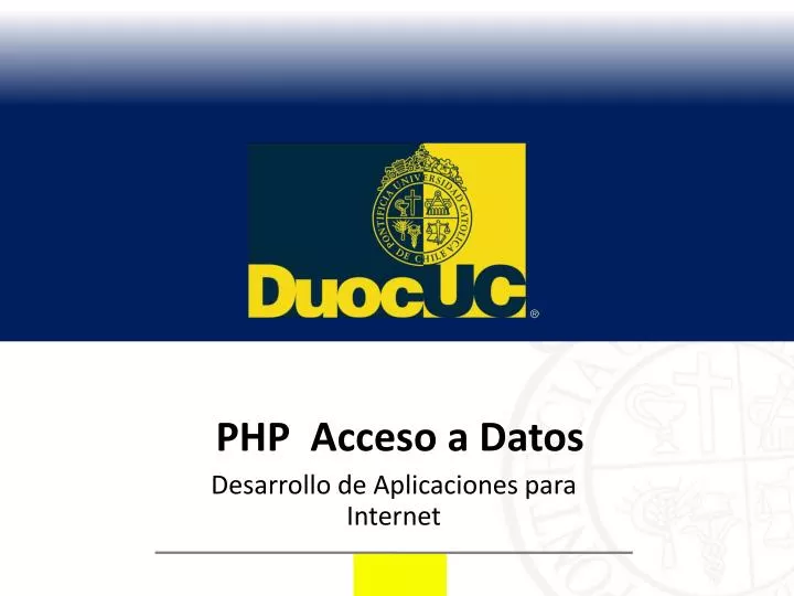 php acceso a datos