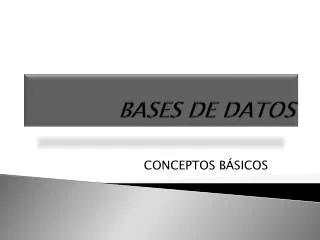bases de datos