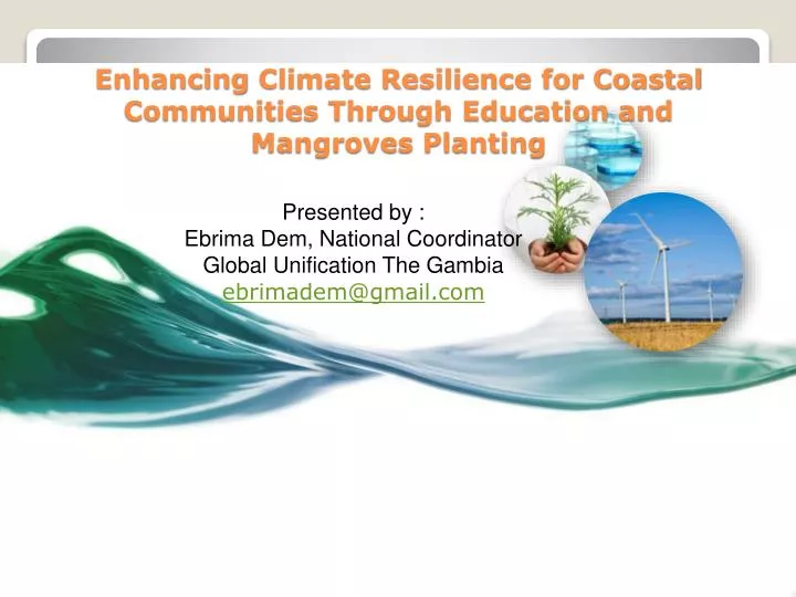 enhancing climate resilience for coastal communities through education and mangroves planting