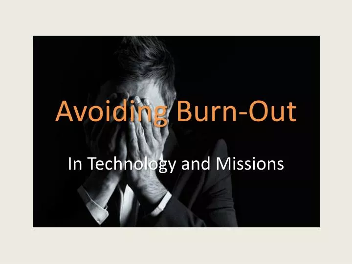 avoiding burn out