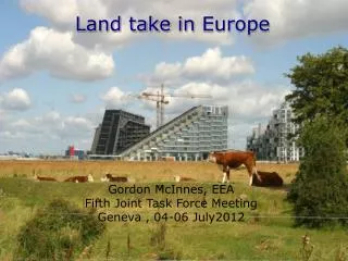 Land take in Europe