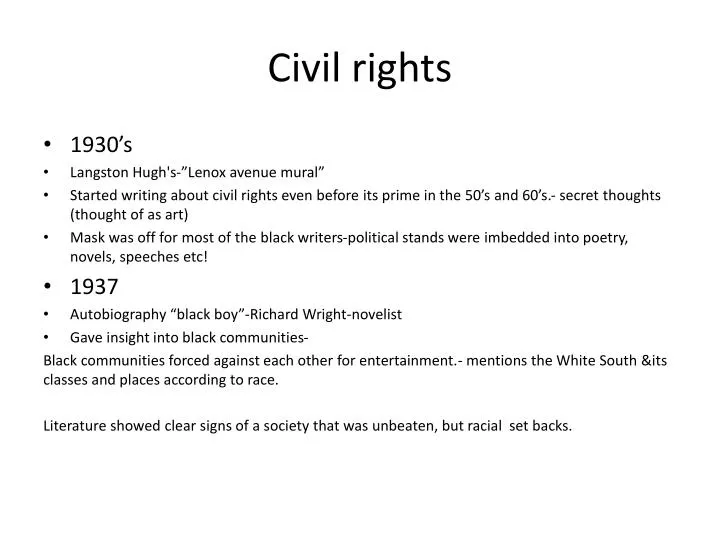 civil rights