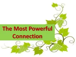The Most Powerful Connection