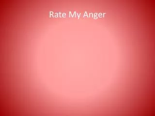 Rate My Anger