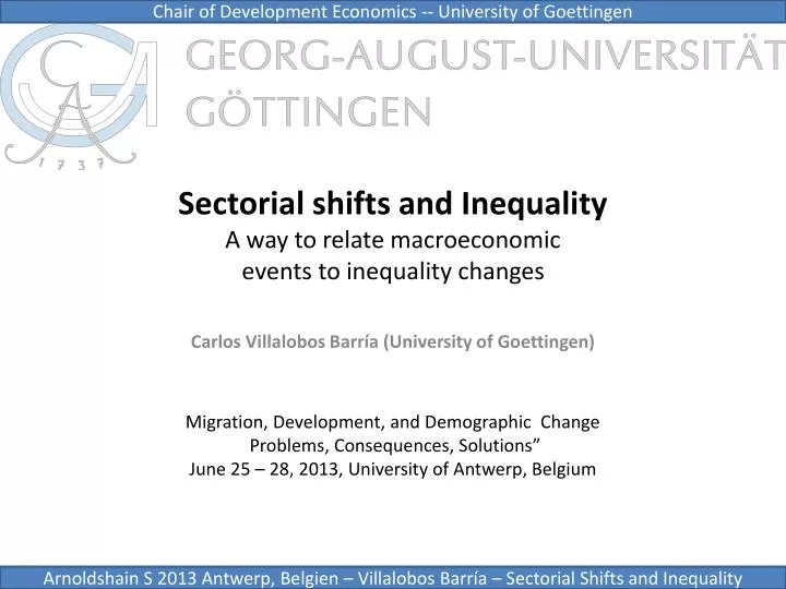 sectorial shifts and inequality a way to relate macroeconomic events to inequality changes