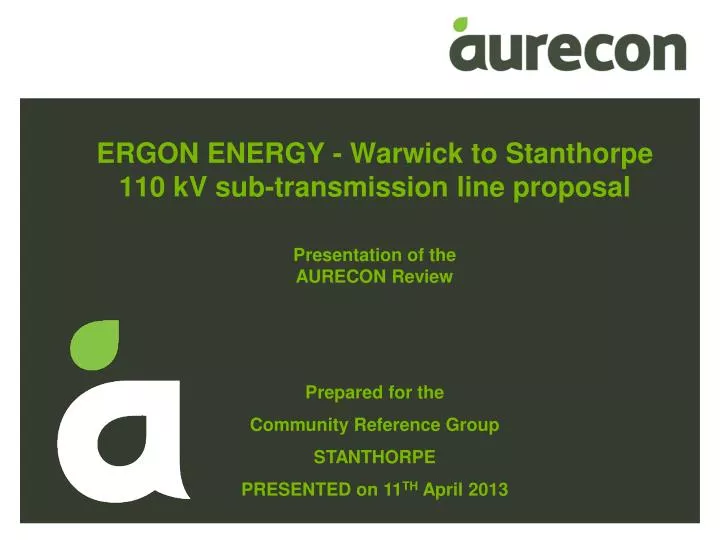 ergon energy warwick to stanthorpe 110 kv sub transmission line proposal