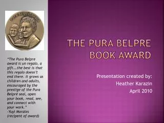 The pura belpre book award