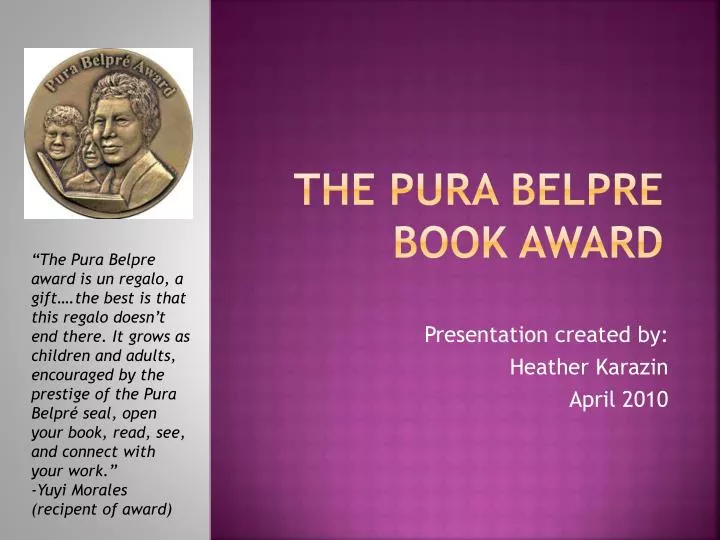 the pura belpre book award