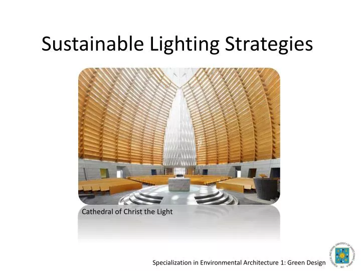 sustainable lighting strategies
