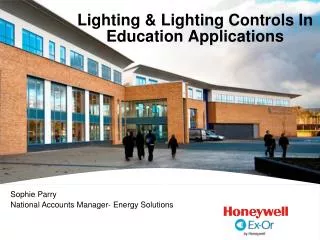 Lighting &amp; Lighting Controls In Education Applications
