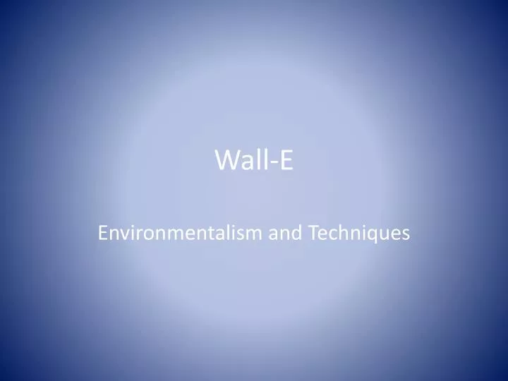 wall e