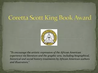 Coretta Scott King Book Award