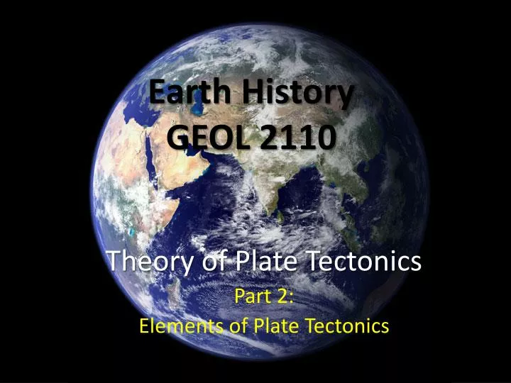 earth history geol 2110