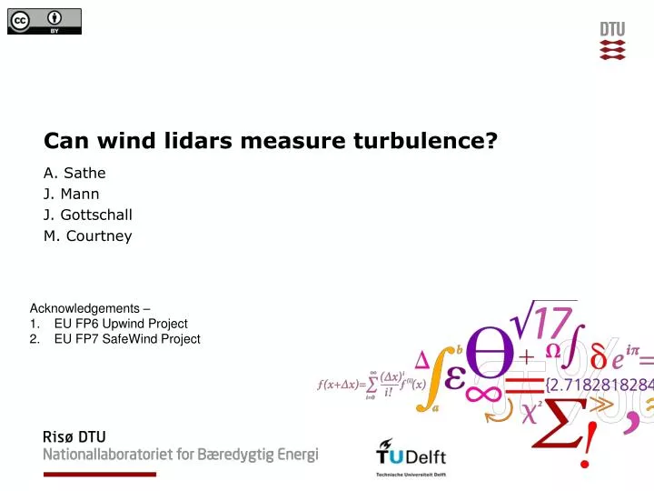 can wind lidars measure turbulence