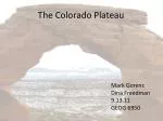 The Colorado Plateau - slide 1