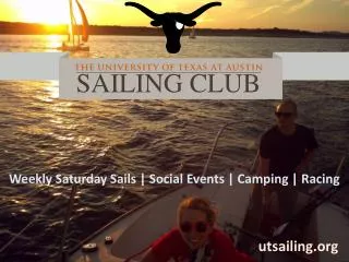Weekly Saturday Sails | Social Events | Camping | Racing