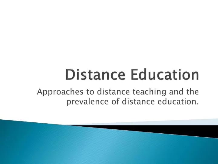 distance education