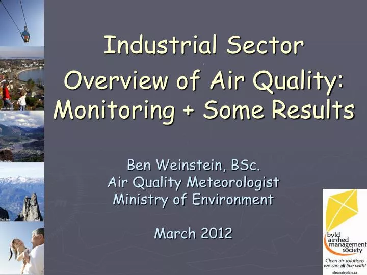 industrial sector overview of air quality monitoring some results