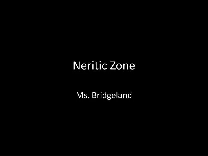 neritic zone