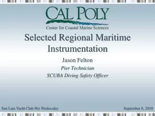Selected Regional Maritime Instrumentation