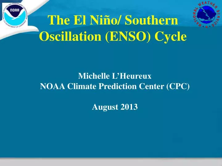 the el ni o southern oscillation enso cycle