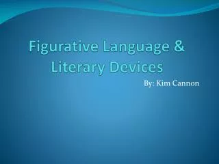 figurative language literary devices