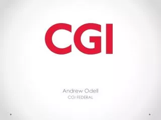 Andrew Odell CGI FEDERAL