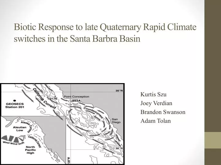 biotic response to late quaternary rapid climate switches in the santa barbra basin
