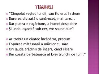 timbru