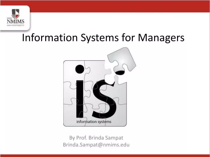 information systems for managers