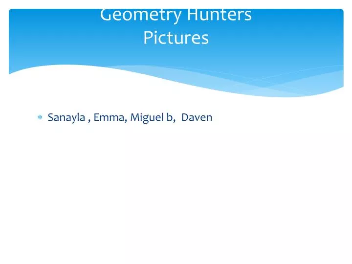 geometry h unters pictures