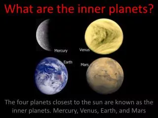 What are the inner planets?